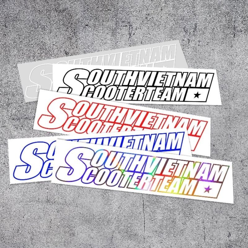 DECAL XE GA SOUTHVIETNAM DÁN XE MÁY HONDA-YAMAHA