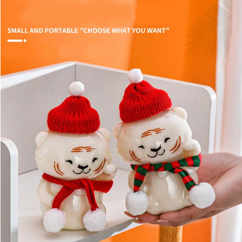 Chai nước hổ BNN10 kèm khăn mũ bình cute dễ thương 350ml
