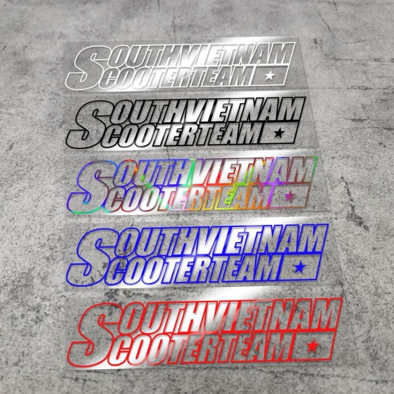 DECAL XE GA SOUTHVIETNAM DÁN XE MÁY HONDA-YAMAHA