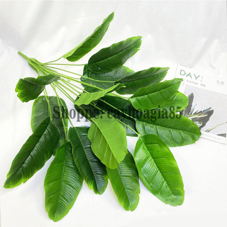 Cây chuối cảnh giả 18 lá cao 80cm trang trí