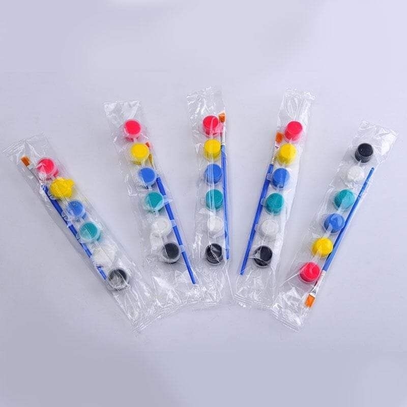 Sỉ 100 vỉ 6 màu 3ml kèm cọ