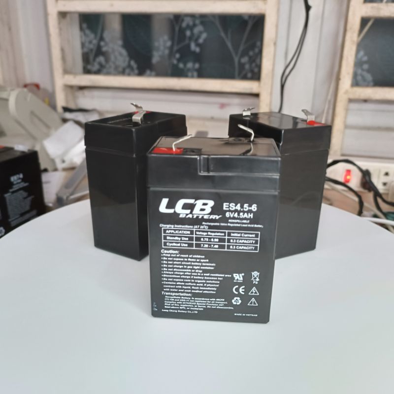 Ắc quy 6V4.5Ah 6V7Ah cho xe ôtô điện trẻ em, xe máy điện trẻ em, đèn bàn quạt cầm tay, đèn pin, xe điện