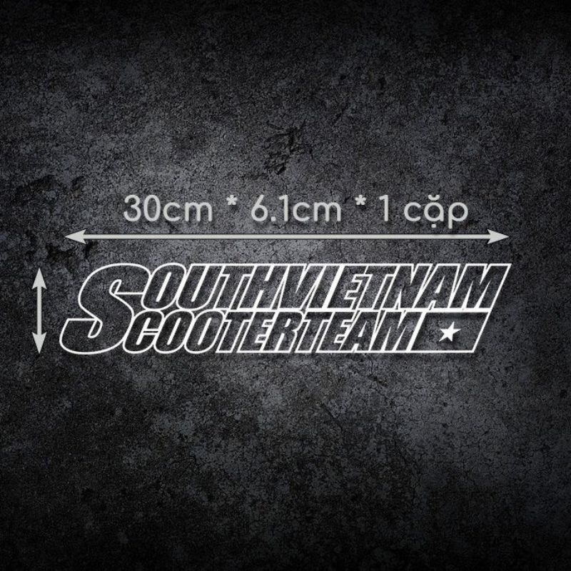 DECAL XE GA SOUTHVIETNAM DÁN XE MÁY HONDA-YAMAHA