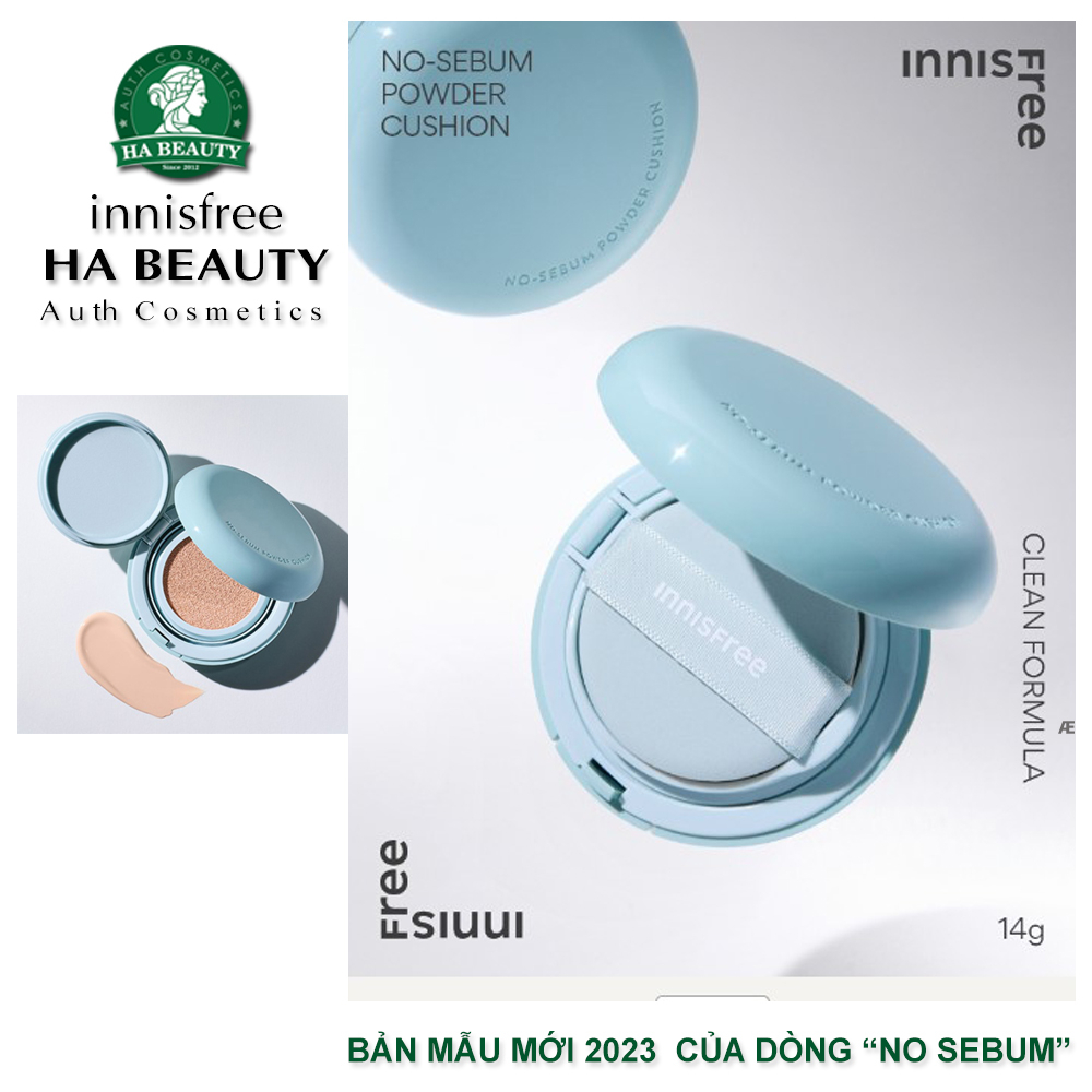 Phấn nước kiềm dầu innisfree No Sebum Powder Cushion SPF 29 PA++ 14 g