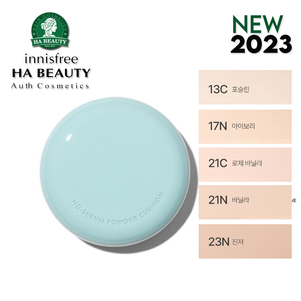 Phấn nước kiềm dầu innisfree No Sebum Powder Cushion SPF 29 PA++ 14 g