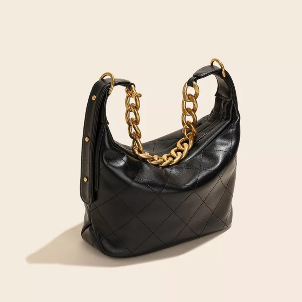 Túi xách nữ đeo vai-đeo chéo da mềm chần trám