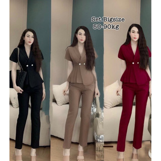 Set bigsize nữ - set quần áo bigsize nữ xinh đẹp sang chảnh 50-90kg