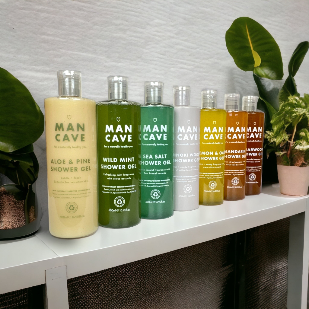 Sữa tắm nước hoa nam ManCave Shower Gel 200ml/500ml làm sạch sâu với hương thiên nhiên nam tính mạnh mẽ lưu hương lâu