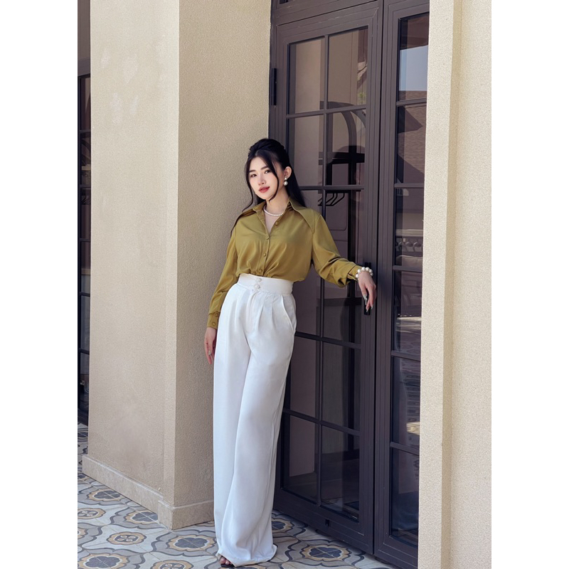 VELLE DESIGN Quần ILIN chất liệu linen mỹ dày dặn không nhăn
