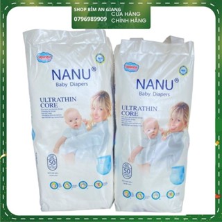 🌲(MẪU MỚI) Bỉm NANU BABY Cao Cấp Size M100 L100 XL100 XXL100 XXXL100 miếng🌲