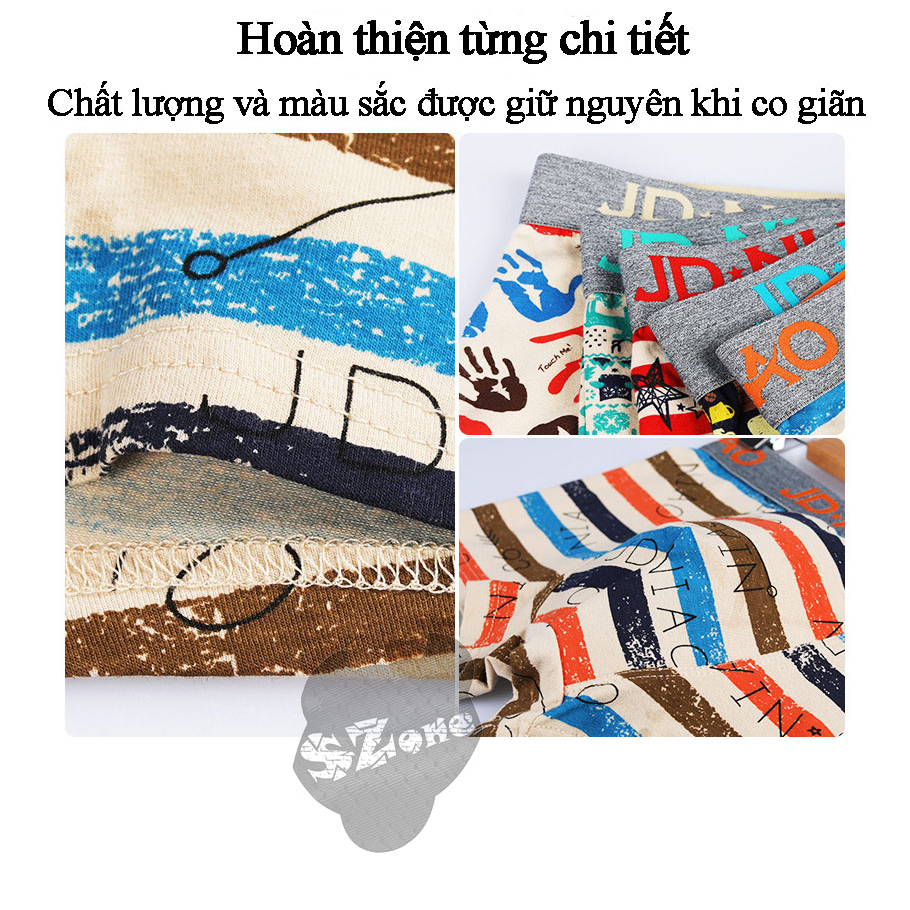 Quần Lót Boxer Nam Cotton 100% Thông Thoáng Co Giãn SZone