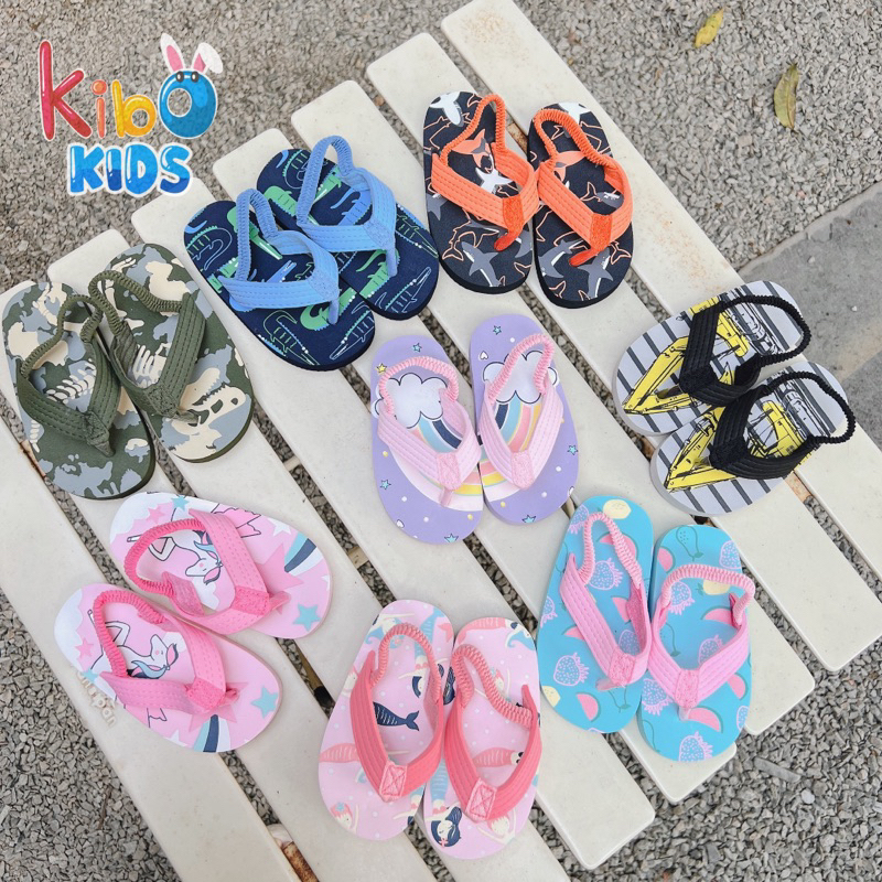 ￼￼Dép Kẹp, Dép Xỏ Ngón Xinh Xắn Mùa Hè Đi Biển Đi Học Cho Bé Trai Bé Gái đế có rãnh chống trơn trượt tốt SA431