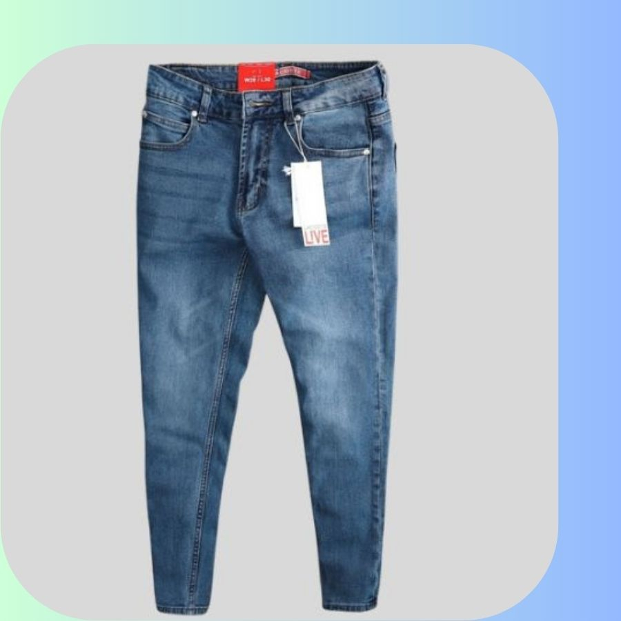 Quần Jean Nam Lacoste cao cấp, Mẫu Quần Jean Nam Chất Bò Cá Sấu Form Slim Fit Ống Đứng Basic Thời Thượng