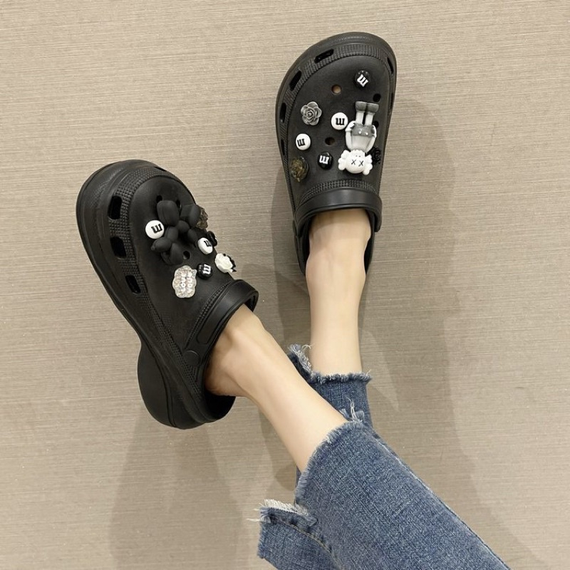 Dép bánh mì nam nữ Cross tặng kèm Sticker dễ thương bản cao cấp đế 6cm