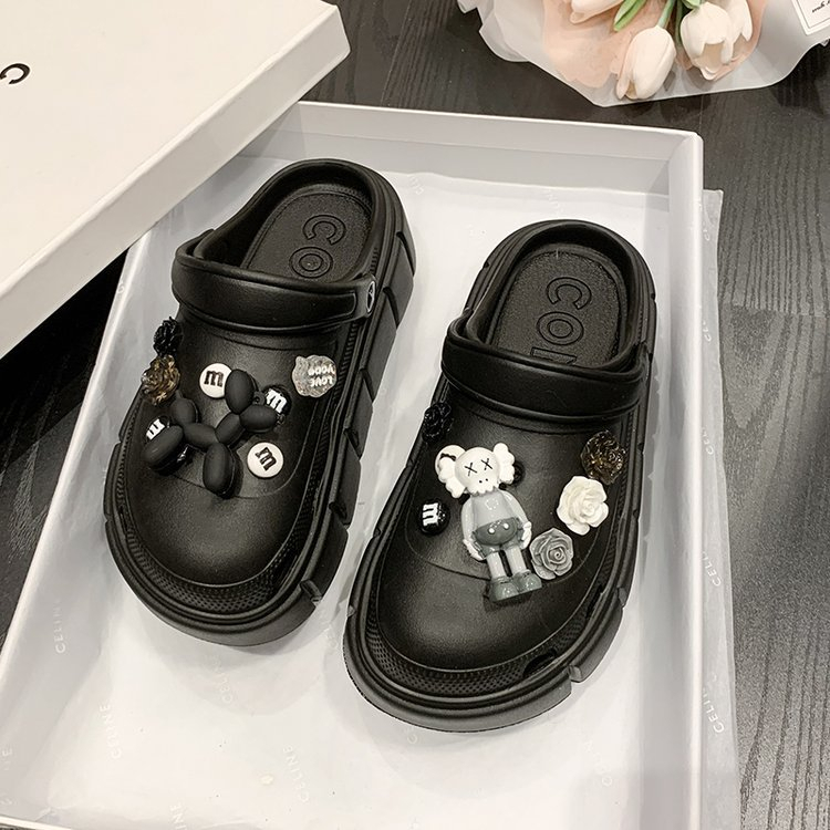 Dép bánh mì nam nữ Cross tặng kèm Sticker dễ thương bản cao cấp đế 6cm