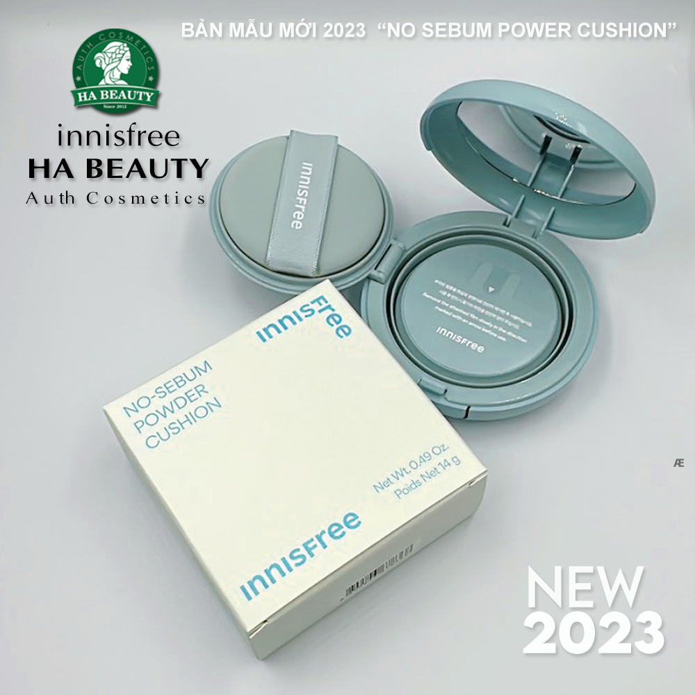 Phấn nước kiềm dầu innisfree No Sebum Powder Cushion SPF 29 PA++ 14 g