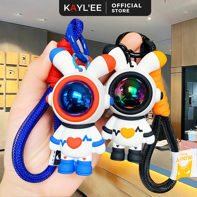 Móc Khóa Thỏ Sét Không Gian Cao Cấp Size Lớn Phụ Kiện Túi Ví Balo Thời Trang KAYLEE AT09