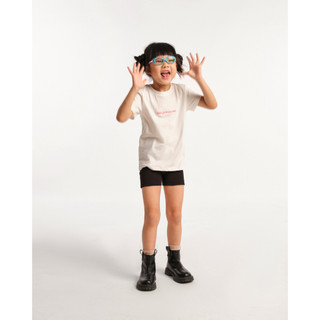 Áo thun bé gái màu trắng thêu logo - kid principles - kid principles t-shirt