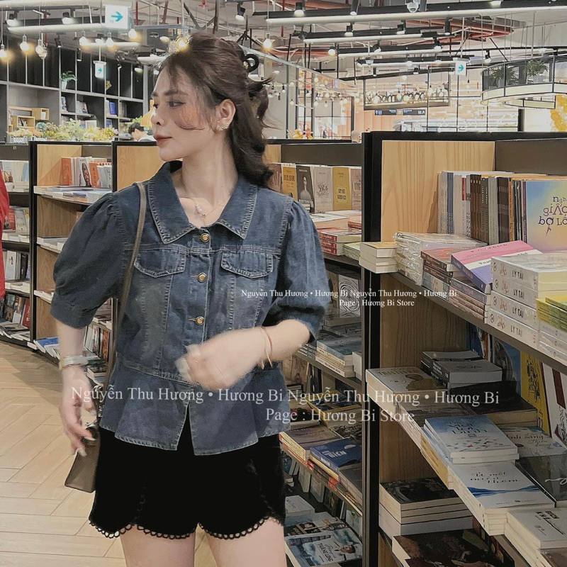 Áo sơmi bò kèm đai eo