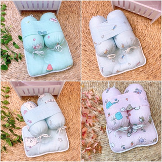  Bộ gối Chặn Bông Vải Xô Chống Giật Mình Cho Bé Sơ Sinh