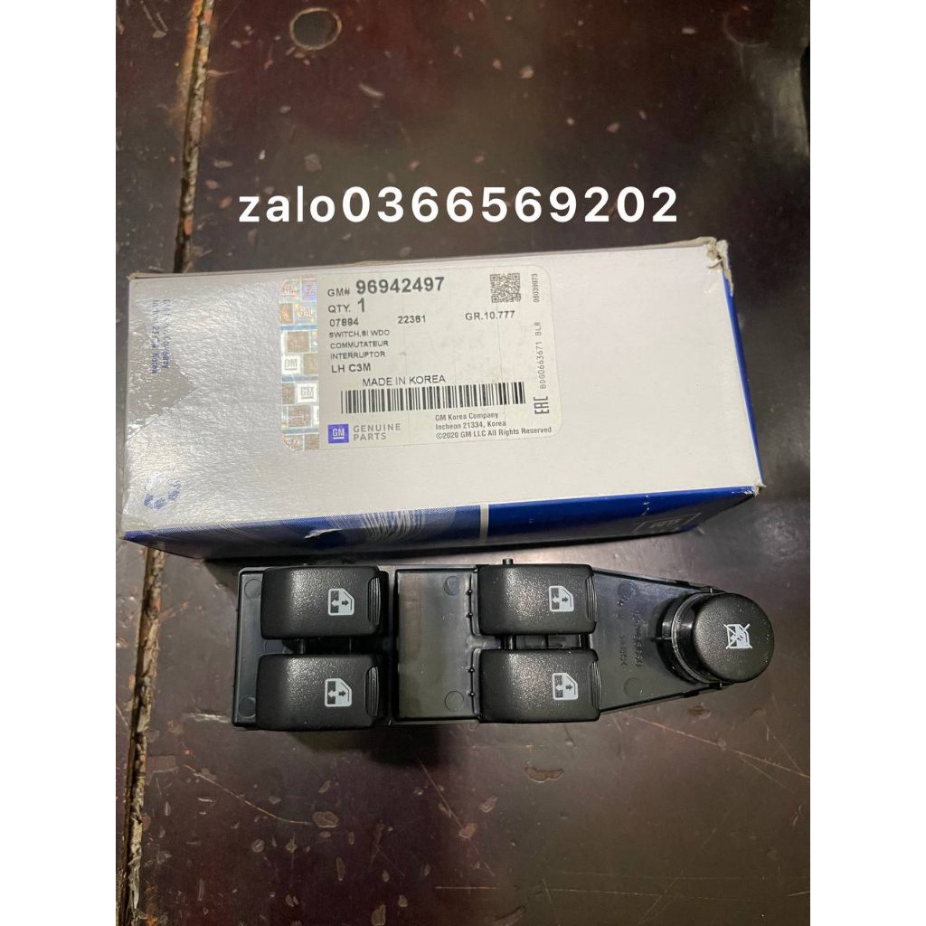 CỤM CÔNG TẮC LÊN XUỐNG KÍNH TỔNG KHÔNG LOCK CHEVROLET SPARK 2011-2013 1 Mã phụ tùng: 96942497 hàng xịn