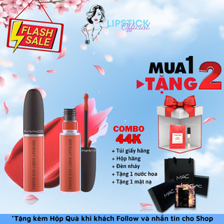 Son mac chính hãng, son kem mac 997 over the taupe - 987 smash đỏ tươi full 5ml