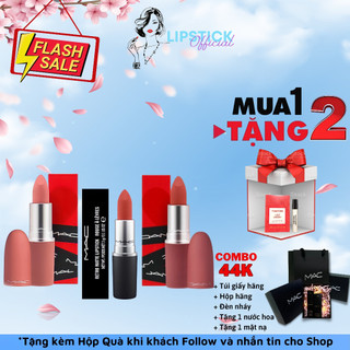 Son mac matte, son mac rettro matte 707 ruby woo/lady danger 607, full size 3g đủ màu có bill
