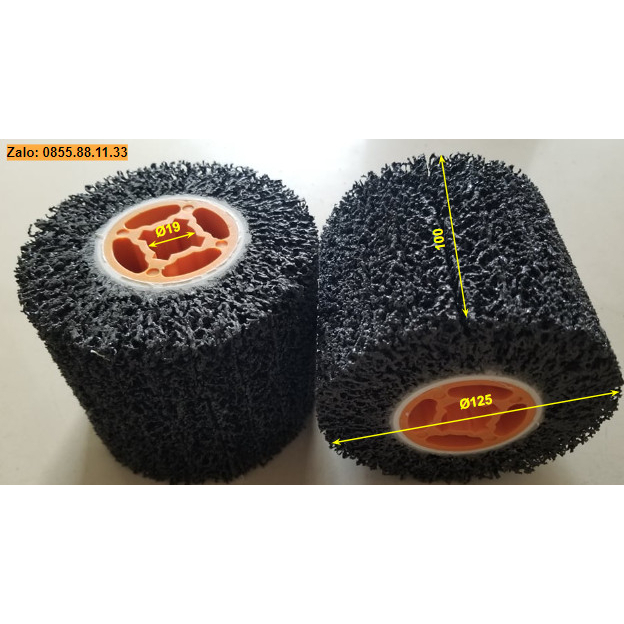 TRỤC NỈ ĐÁNH BÓNG, NỈ ĐEN TẠO SỌC (Φ125x100x19mm)