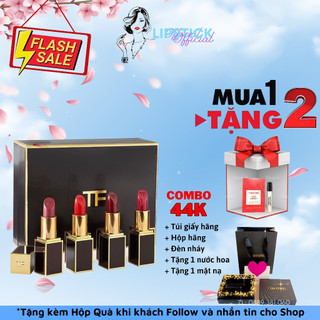Son Tom Ford chính hãng, Tomford Lip Color Satin Matte 27 Shameless đỏ gạch Có Bill Full Size