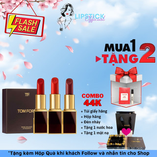Son tom ford lip color matte lipstick, tomford ruby rush 07 vỏ đen full size