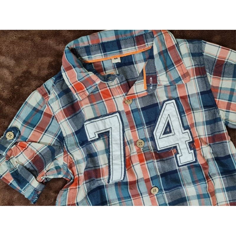 Áo Somi Bé Trai Ngắn Tay Dài Tay Sz 13_35kg