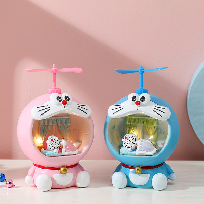 Đèn ngủ Doraemon phát sáng trang trí cho kệ bàn làm viêc, bàn học, quà tặng sinh nhật độc đáo, siêu dễ thương DEC01