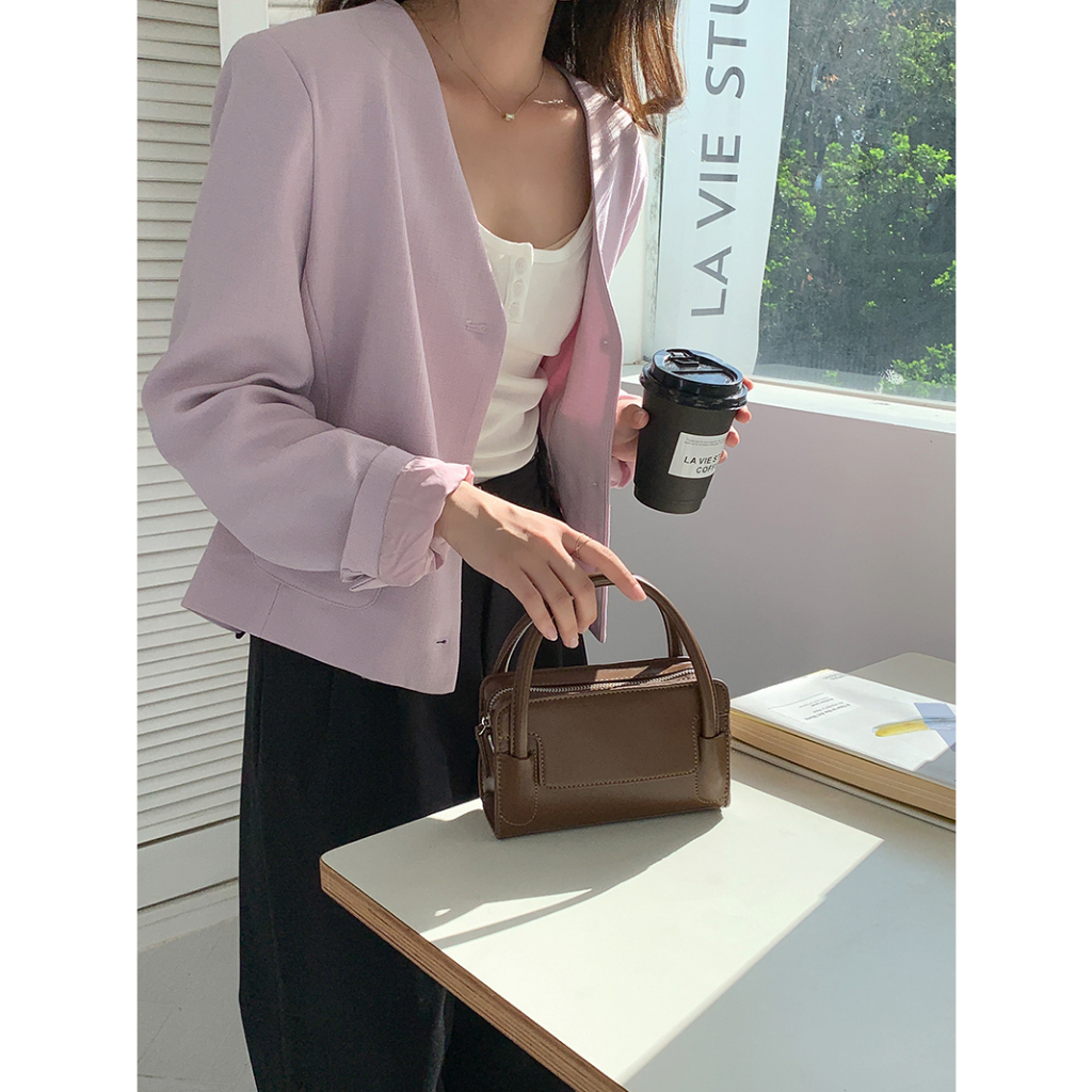 Túi xách nữ đeo chéo dạo phố ngày nắng size 18 cực xinh chất da lì chống bụi chống nước cao cấp Capucha T302