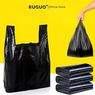 1kg Túi nilon đen gói hàng loại đẹp, túi bóng đen đựng rác