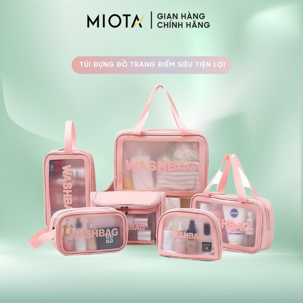 Túi đựng mỹ phẩm đồ trang điểm du lịch Washbag chống thấm nước đủ size