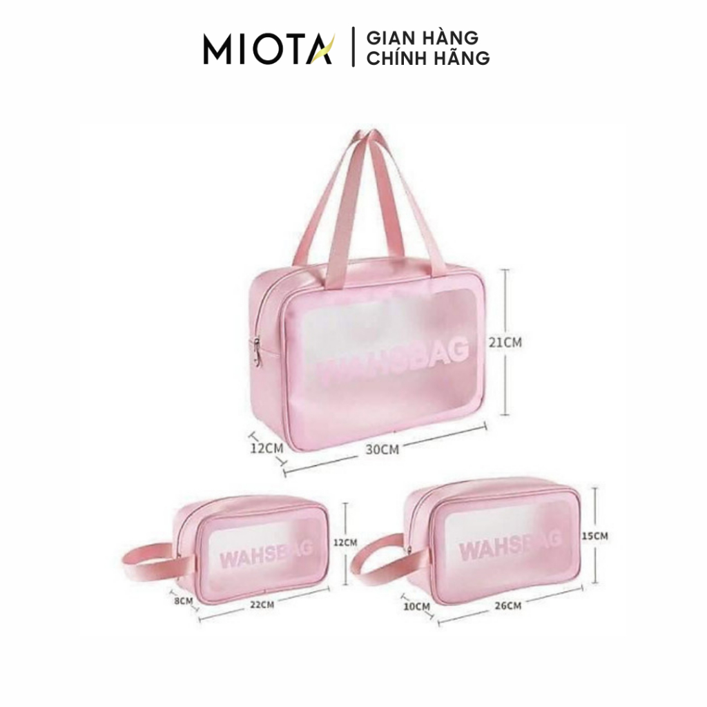 Túi đựng mỹ phẩm đồ trang điểm du lịch Washbag chống thấm nước đủ size