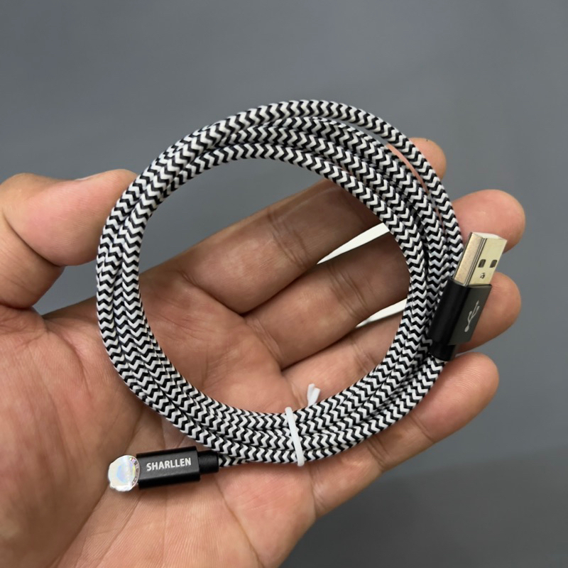 Cáp sạc IP Sharllen,Rosyclo,dây dù,MFI,Full box