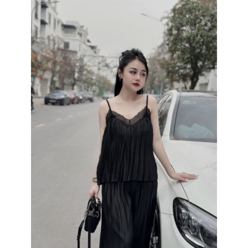 Bộ lụa chất liệu Latin cao cấp thương hiệu thời trang