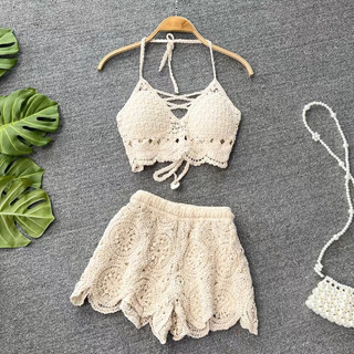 [ ORDER ] Set bikini đan cao cấp du lịch biển mùa hè