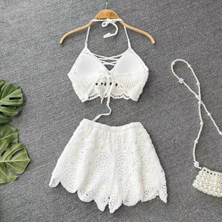 [ ORDER ] Set bikini đan cao cấp du lịch biển mùa hè