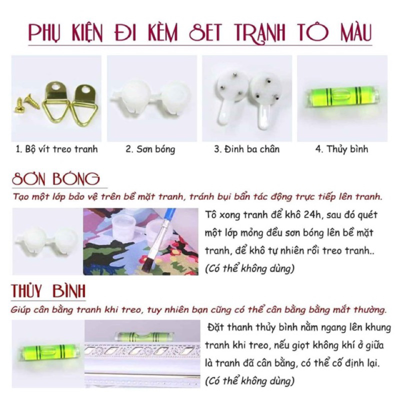 Tranh sơn dầu số hoá tự tô DIY khổ 40x50cm đã căng khung- Hoa sen nhiều mẫu