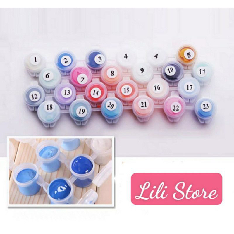 Tranh sơn dầu số hoá tự tô DIY khổ 40x50cm đã căng khung- Hoa sen nhiều mẫu