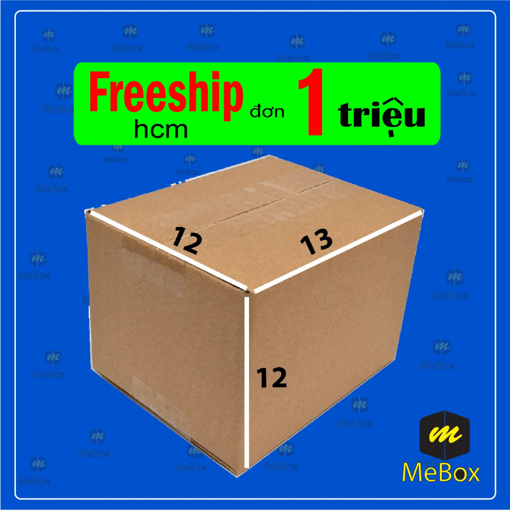 thùng giấy 13x12x12 bộ 100 trơn cứng cáp