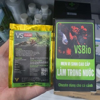 Men vi sinh vs bio - vs clear làm trong nước hồ cá- bể cá cảnh - shop chuyên sỉ phụ kiện thủy sinh