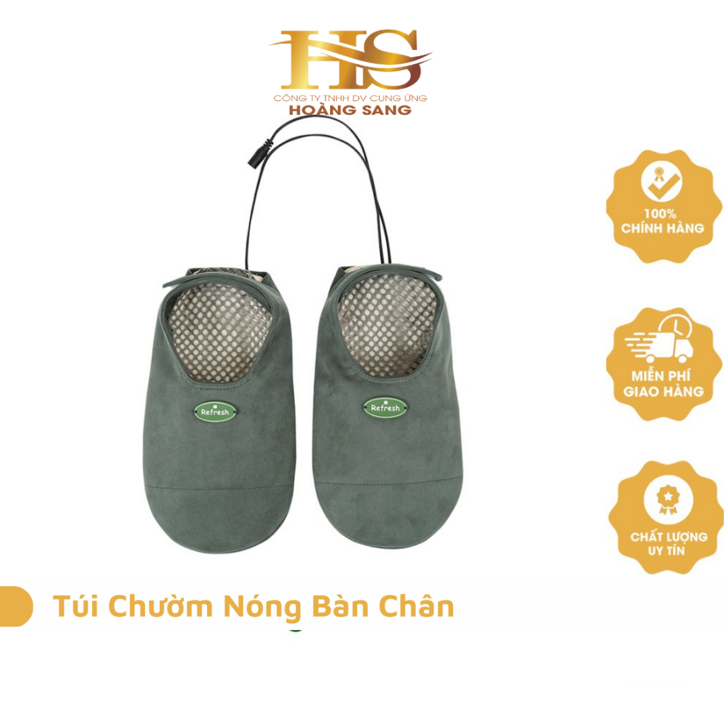Túi Chườm Nóng Thảo Dược Dùng Điện REFRESH Giảm Đau Nhức Bàn Chân, Giảm Tê Lạnh, Nhức Mỏi Chân