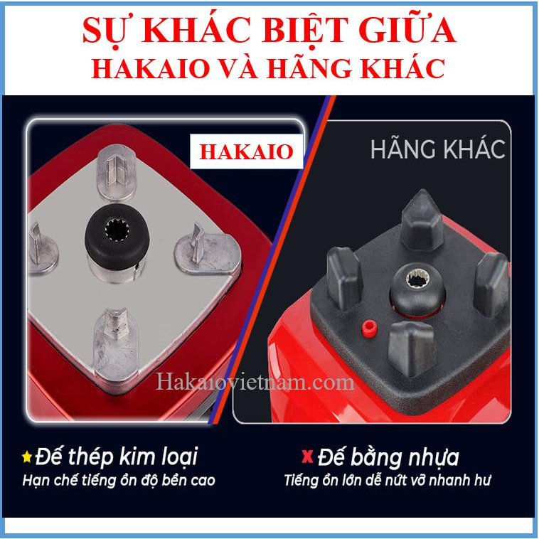 Máy xay công nghiệp HAKAIO công suất 5500W  cối 4L có hẹn giờ Bảo hành 36 Motor dây đồng tháng giao hàng toàn quốc