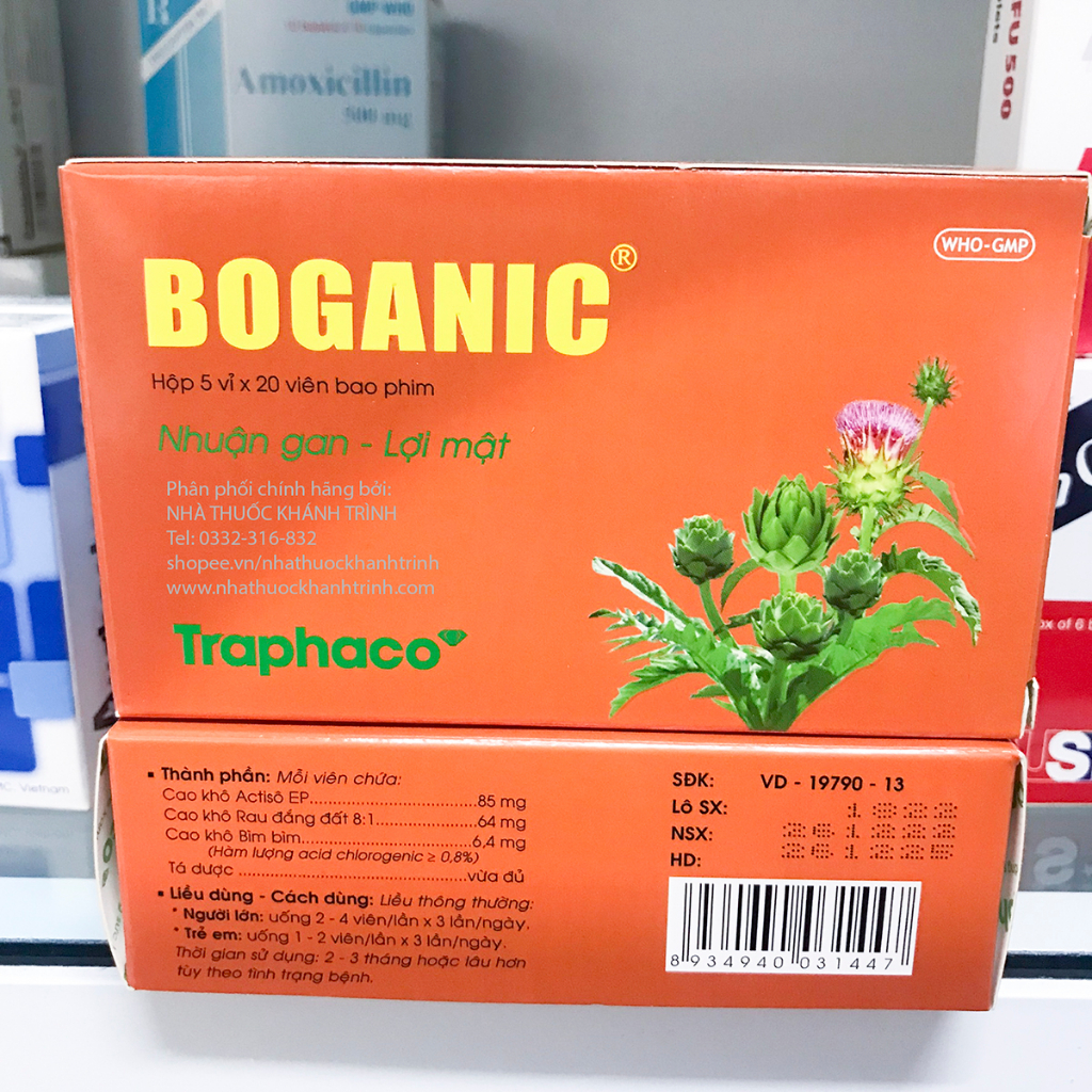 Viên uống bổ gan BOGANIC của Traphaco (hộp 100 viên nén bao phim)