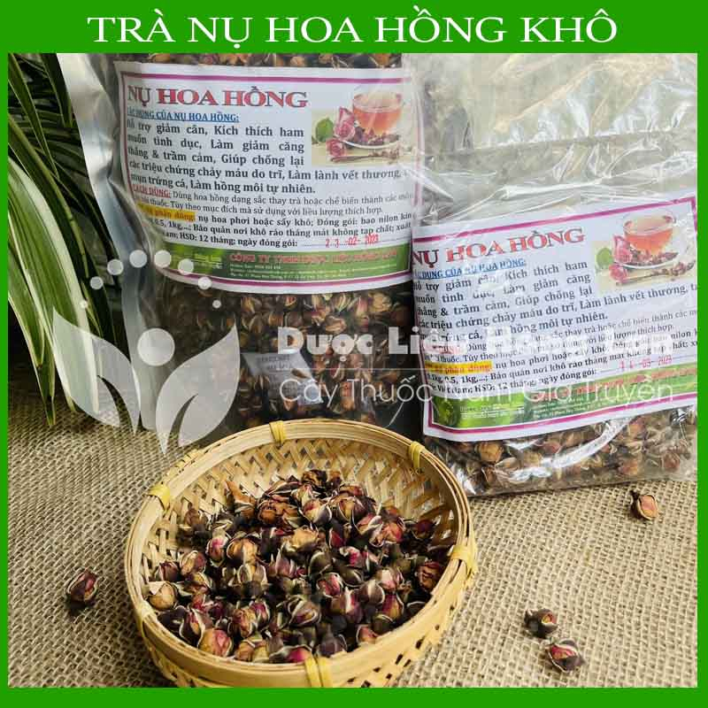 Trà HOA HỒNG loại 1 sấy khô đóng gói 100g - congtyduoclieuhonglan
