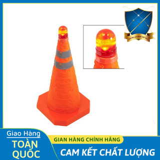 Cọc tiêu giao thông trụ giao thông hàn quốc gấp gọn, có đèn cảnh báo 48cm, 68cm -bảo hộ việt nam