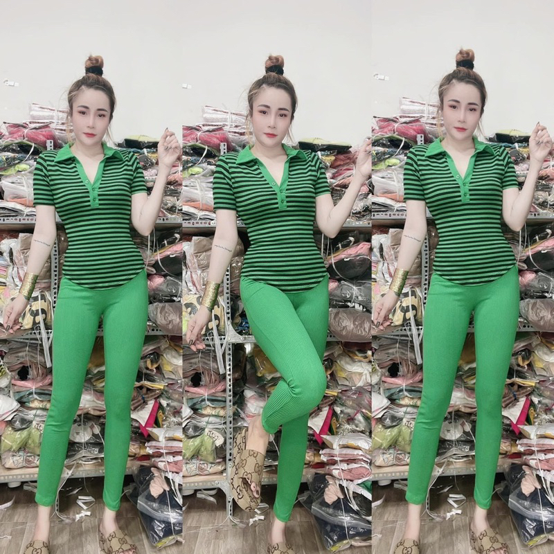 SET BỘ DÀI THUN GÂN CỔ SƠ MI SIÊU HOT